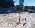 Poste Beach Tennis Conjugado para Vôlei de Praia e Futevôlei